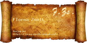 Florea Zsolt névjegykártya